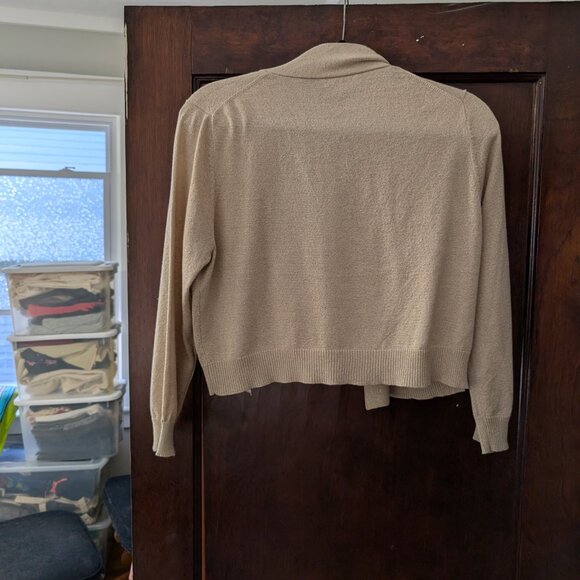 Calvin Klein Gold Cardigan Size XL - Picture 3 of 3
